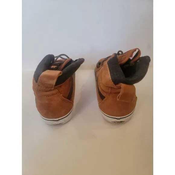 Vans Sk8 Hi Men's Brown Suede Scotch Guard High Top Sneakers Size 9