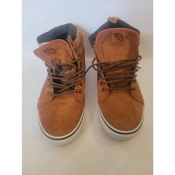 Vans Sk8 Hi Men's Brown Suede Scotch Guard High Top Sneakers Size 9