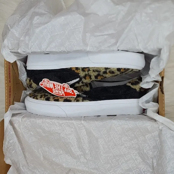 Vans Slip-On 59 Sherpa Leopard / Black Sneakers