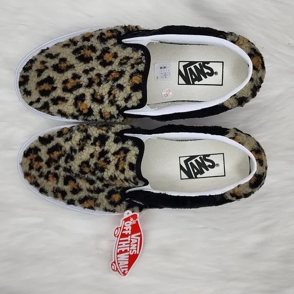 Vans Slip-On 59 Sherpa Leopard / Black Sneakers