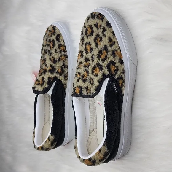 Vans Slip-On 59 Sherpa Leopard / Black Sneakers