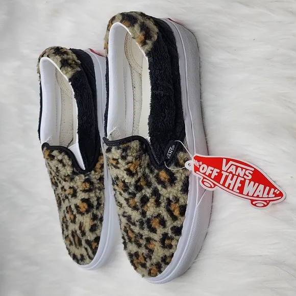 Vans Slip-On 59 Sherpa Leopard / Black Sneakers