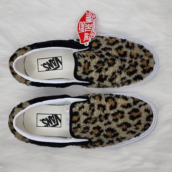 Vans Slip-On 59 Sherpa Leopard / Black Sneakers