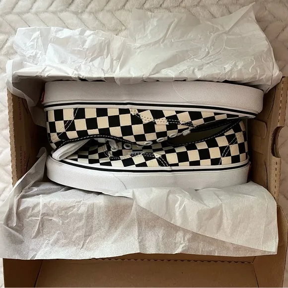 Vans - Unisex Authentic Golden Coast Checkerboard Sneakers (W 6.0 / M 4.5) NWB
