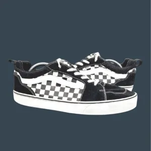 Vans Unisex Checkered Old Skool Sneakers Black/White Size 11