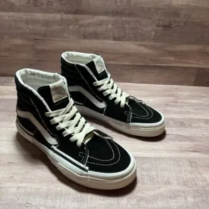 Vans Unisex Sk8-Hi Reconstruct High Top Sneakers Black &amp; White Size: Men's 6