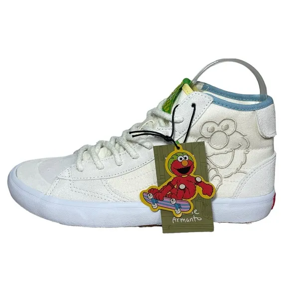 VANS X SESAME STREET Suede Canvas Sk8-Hi High Top Sneakers New