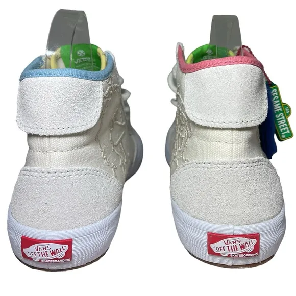 VANS X SESAME STREET Suede Canvas Sk8-Hi High Top Sneakers New