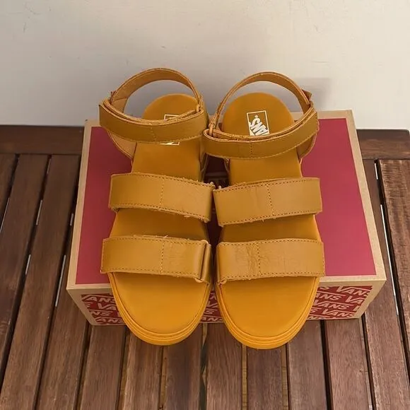 Vans Tan Colfax Sandals Inca Gold USA Women Size 7/UK 4.5/EU 37
