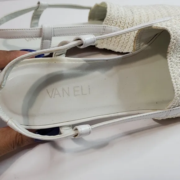 Vero Cuoio Vaneli White Sling Back Sandals