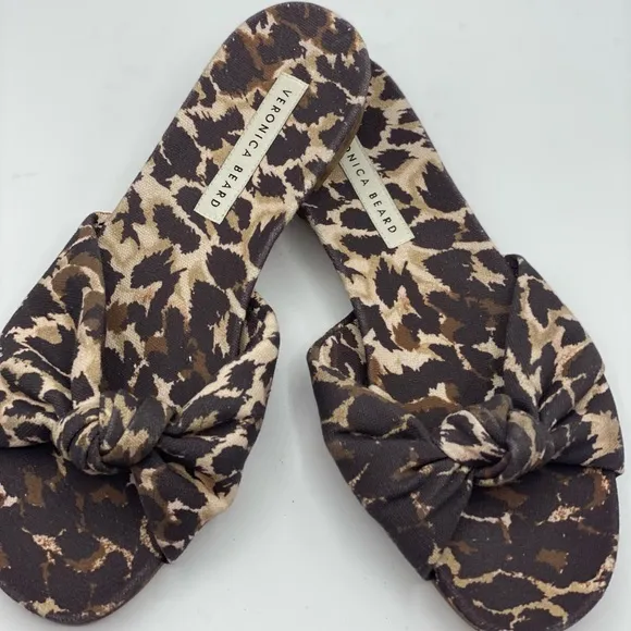 Veronica Beard Etra LeopardSlides Size‎ 6.5 NWOB