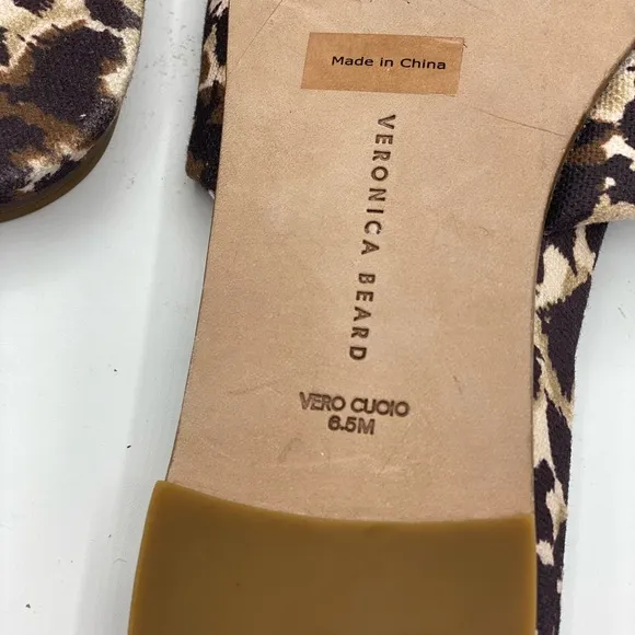 Veronica Beard Etra LeopardSlides Size‎ 6.5 NWOB