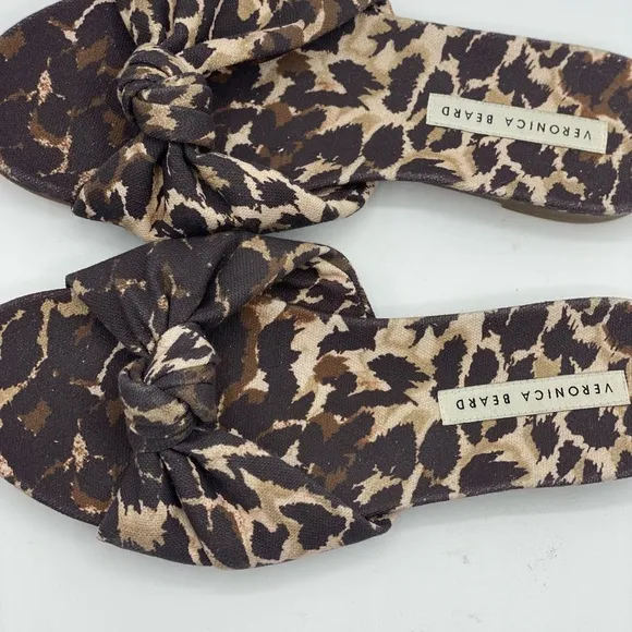 Veronica Beard Etra LeopardSlides Size‎ 6.5 NWOB