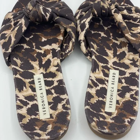 Veronica Beard Etra LeopardSlides Size‎ 6.5 NWOB