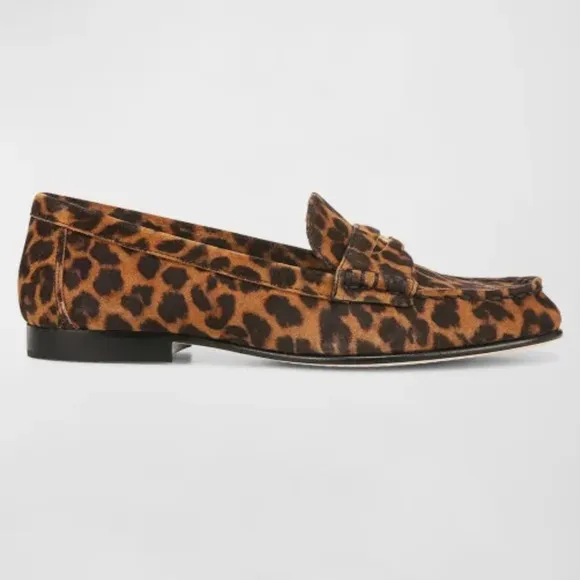 Veronica Beard Leopard Print penny Loafers size 8. Quiet luxury classic elegant