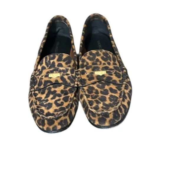 Veronica Beard Leopard Print penny Loafers size 8. Quiet luxury classic elegant