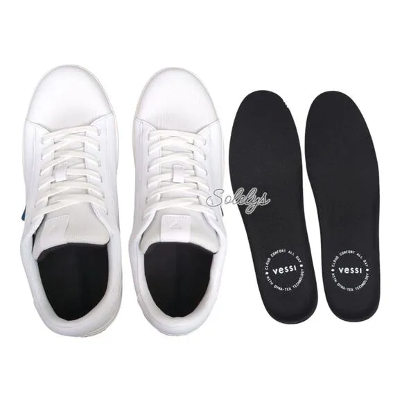 Vessi Soho Ivory White Low Top Waterproof Vegan Leather Casual Sneaker Women 9