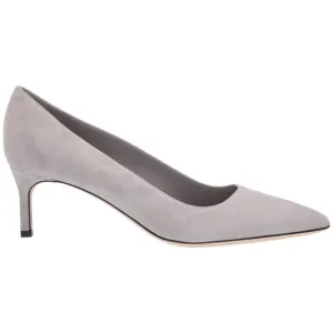 VIA SPIGA NIKOLE 55 LEATHER SUEDE GRAY PUMP HEELS POINTED TOE DRESS SHOES 6.5