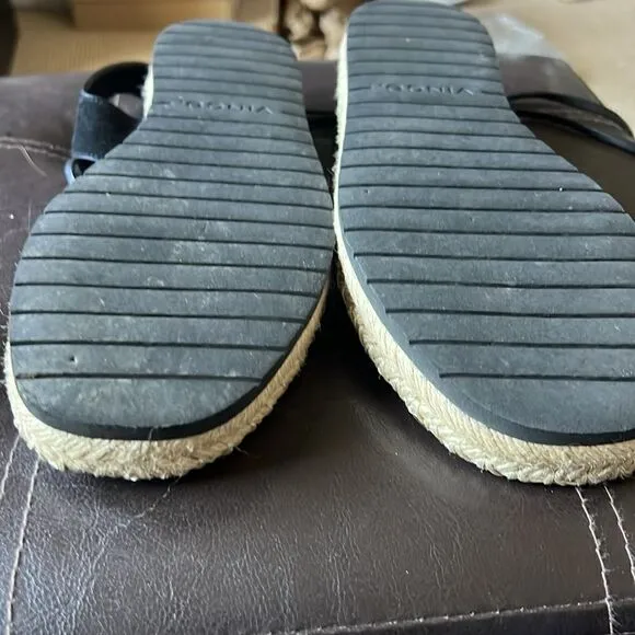 Vince ankle tie espadrilles leather sandals 38