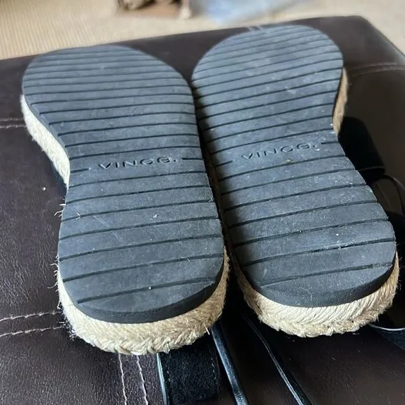 Vince ankle tie espadrilles leather sandals 38