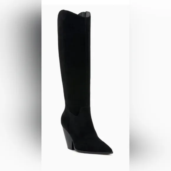 Vince Camuto Knee High  Suede  Boots  Black NWOT. Size 5