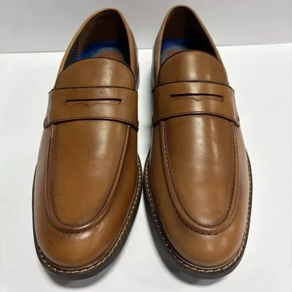 Vince Camuto Men’s Layton Penny Loafers Brown, Size 11 M