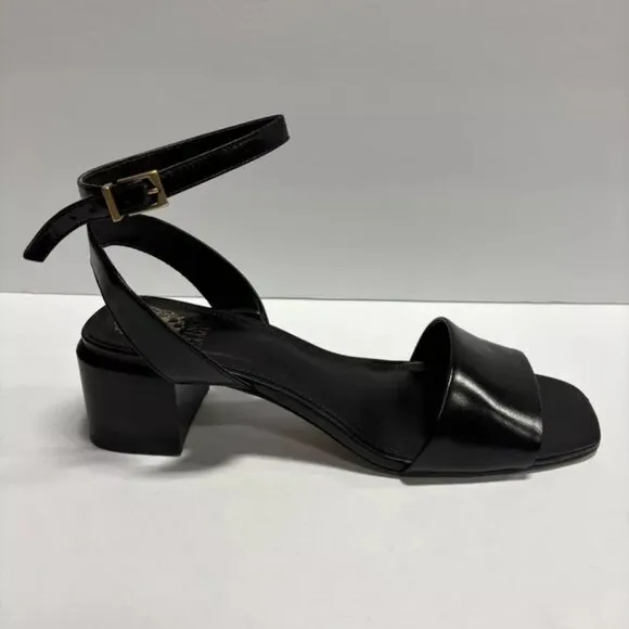 Vince Camuto Women’s Carliss, Black Ankle Strap Sandals, Size 12 M