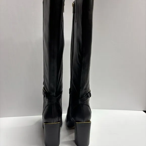 Vince Camuto Women’s Joanel Knee High Boots Black, Size 9W, Extra Wide Calf