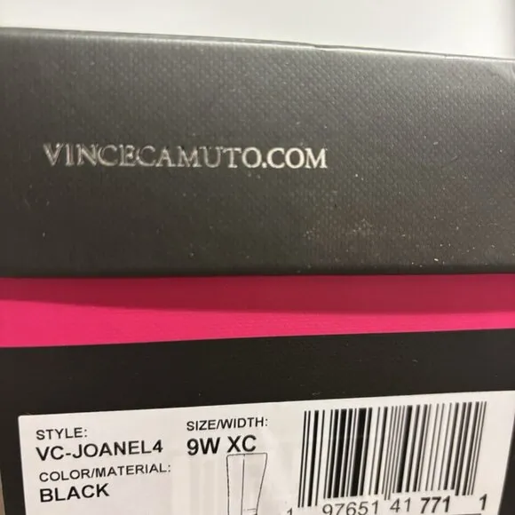 Vince Camuto Women’s Joanel Knee High Boots Black, Size 9W, Extra Wide Calf