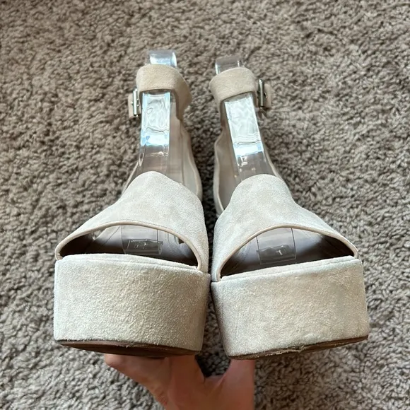 Vince Camuto Women’s Korista Suede Platform Wedge Sandals