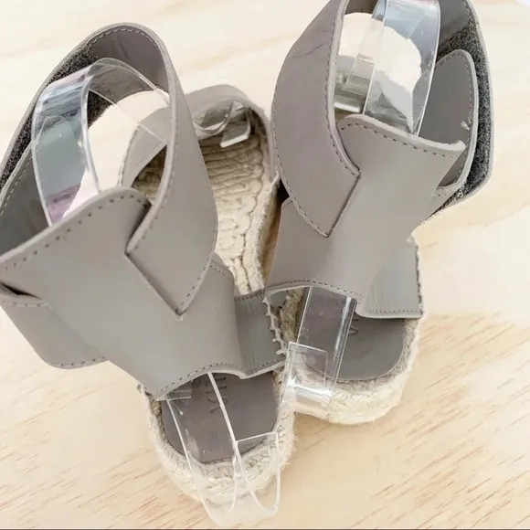 Vince | Edie leather espadrille gray 7