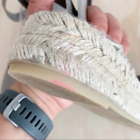 Vince | Edie leather espadrille gray 7
