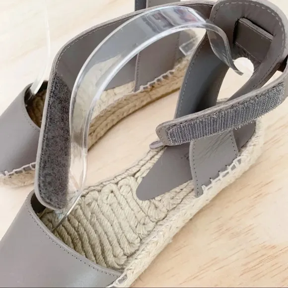 Vince | Edie leather espadrille gray 7