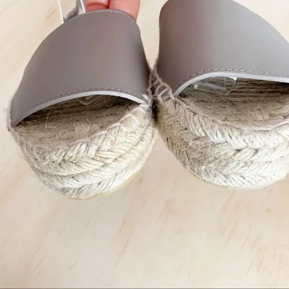 Vince | Edie leather espadrille gray 7