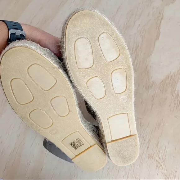 Vince | Edie leather espadrille gray 7