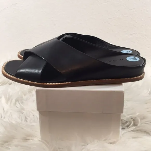 Vince Fairley Leather Wedge Sandals sz. 7.5 new