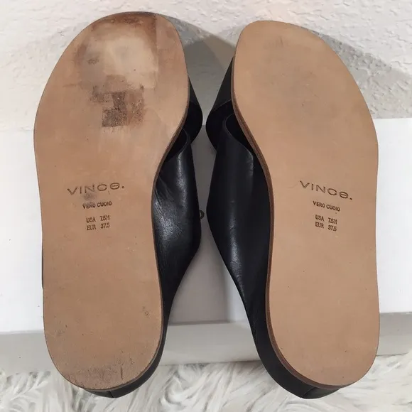 Vince Fairley Leather Wedge Sandals sz. 7.5 new