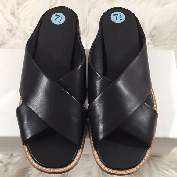 Vince Fairley Leather Wedge Sandals sz. 7.5 new