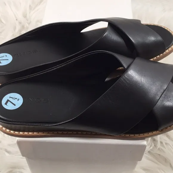 Vince Fairley Leather Wedge Sandals sz. 7.5 new