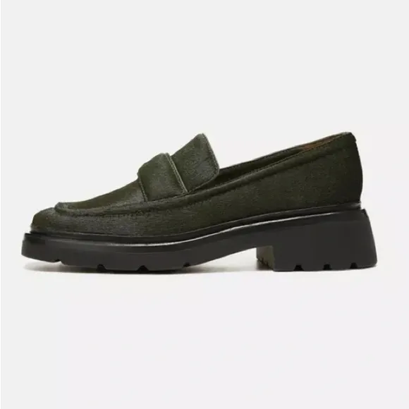 Vince Green Robin Pony Hair Loafers