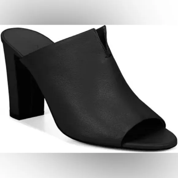 Vince Hollis Heeled Mule Open Toe Sandals 8