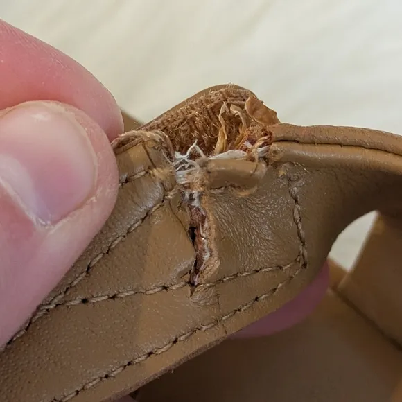 Vince Rava Fisherman Sandal Tan Brown Leather Shoe Sandals 8.5 / 38.5