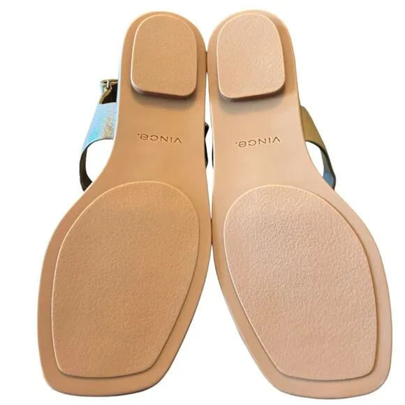 Vince Rava Strappy Fisherman Leather Sandals Minimal Sophisticated Tan NEW 9