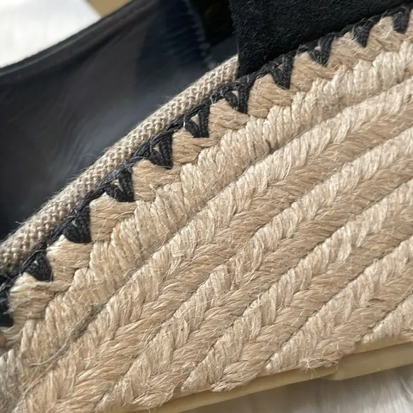 VINCE Sonora Peep Toe Suede Espadrilles