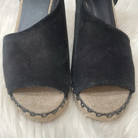 VINCE Sonora Peep Toe Suede Espadrilles