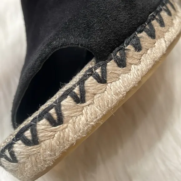 VINCE Sonora Peep Toe Suede Espadrilles
