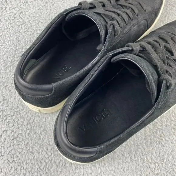 Vince brady suede Sneakers Leather‎ Lace Up Mens Size 9 Shoes Black Round Toes