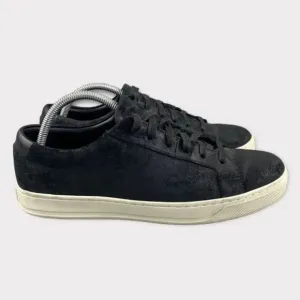 Vince brady suede Sneakers Leather‎ Lace Up Mens Size 9 Shoes Black Round Toes