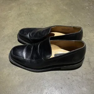Vintage 90s Bostonian Black Leather Penny Loafers 7.5