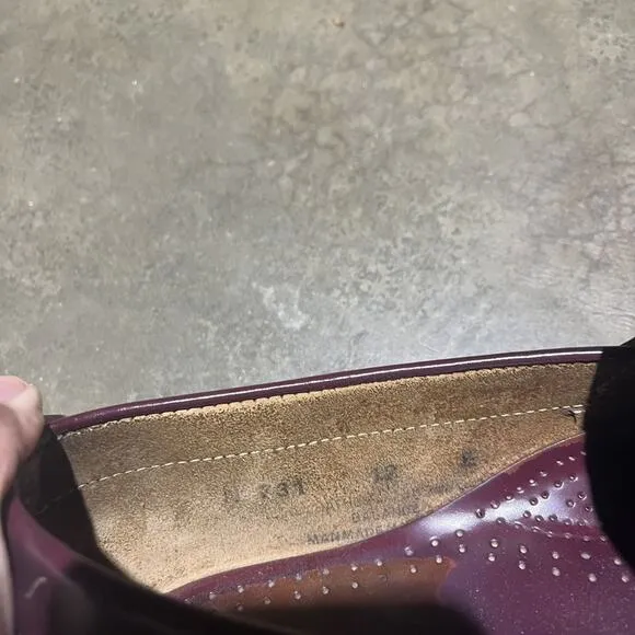Vintage 90s GH Bass Weejuns Maroon Penny Loafers 11